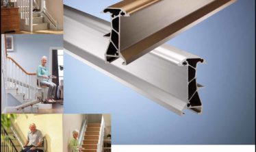 Straight, curved and outdoor stairlift rails