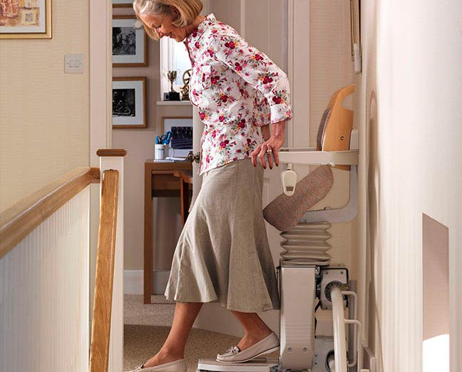 the right stairlift if sitting down is a problem